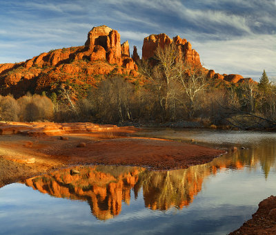 Sedona Cathedral Rock  Reflection (33x39)