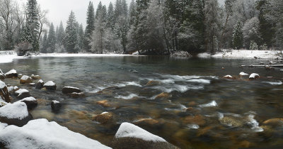 Yosemite NP - Snowy Merced River (23x44)