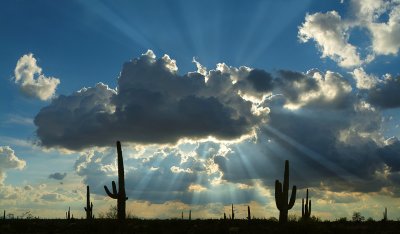Apache Junction - Clouds & Sun Rays