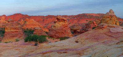 Coyote Buttes South - Orange Glowing Rock Face