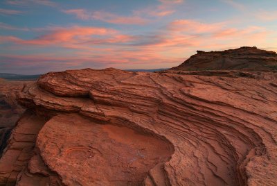 Page -  Horseshoe Bend Sunrise Color  Rock Layers