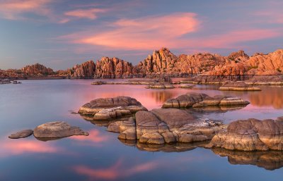 Prescott - Watson Lake Sunrise Color