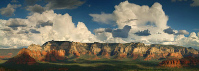 Sedona - Storm Clouds & East Mesa Panoramic