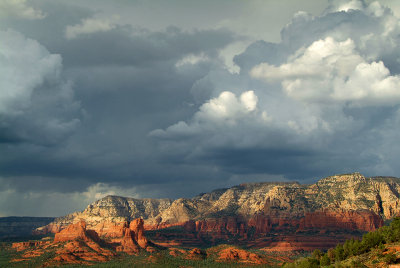 Sedona - Storm Clouds & North Sky