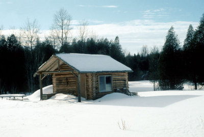 The cabin in February 1971