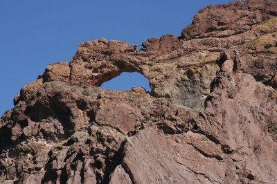 A double arch in the Ajo Mountains