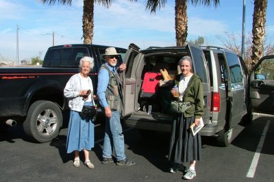 On our arrival with the crippled motorhome in Glendale, a shuttle van took us to a motel.