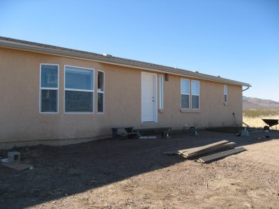 The house with its new gutters