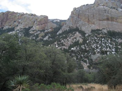 view looking east