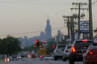 Sears Tower from Route 66 in Countryside