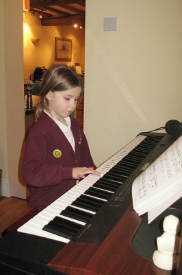 March 20 - Sarah at the piano