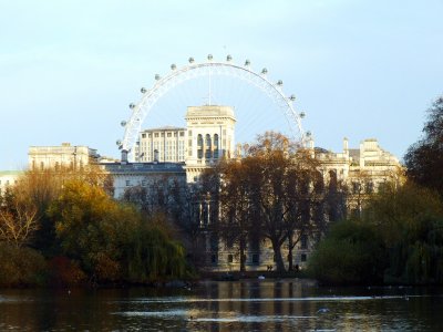 View of London Eye from St James' Park