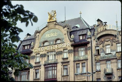 Wenceslaus Square Grand Hotel Europa - gathering and meeting place for students and travelers