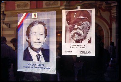 Havel and Masaryk Czech Elections 1990