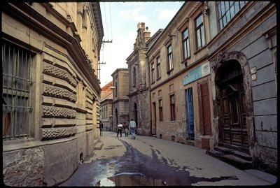 Kosice street scene February 1990