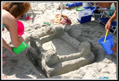 Sandcastles need a moat