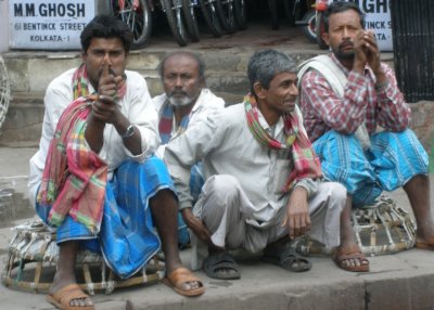 Men in street