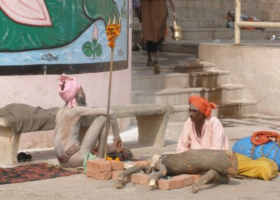 Sadhus on the ghats
