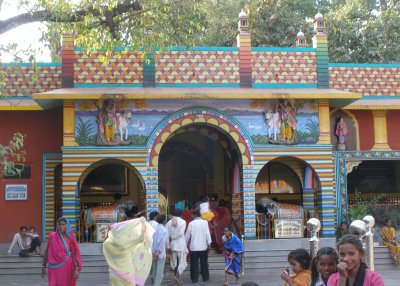 Courtyard at temple, Champaran