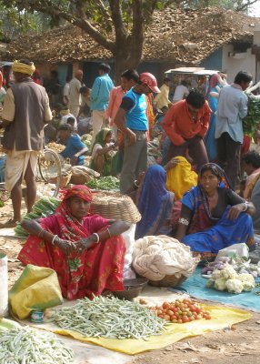 Village market near Bhoramdeo