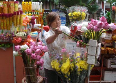 Flower seller, Waterloo Street