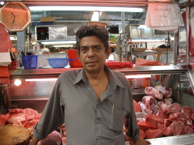 Butcher, Geylang market