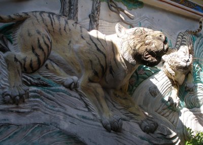 Tiger sculpture, Tokong Mek temple