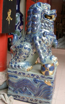 Lion statue, Ho Ann Temple, KT