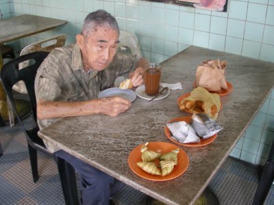 Breakfast at Chinese cafe, Kuantan