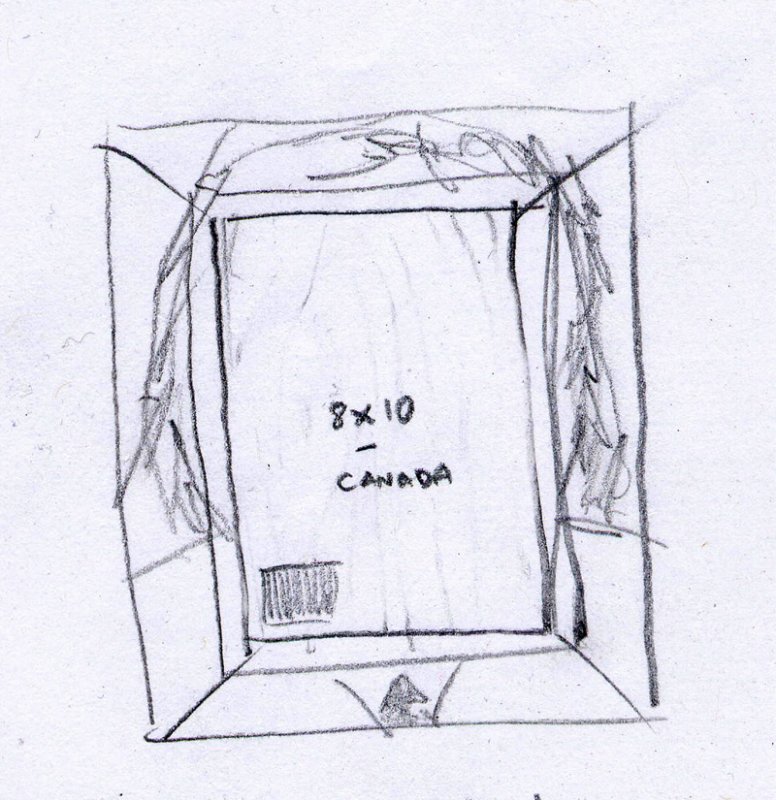 sketch frame - this was planned!