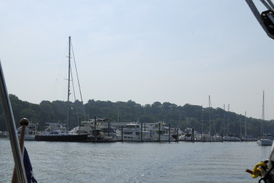 Leaving Huntington Yacht Club