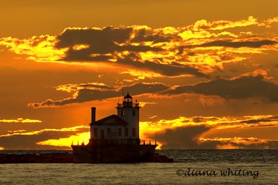 Oswego Lighthouse Sunset