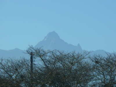 Not sure what mountain this was, but I liked this picture.  This was just as we were leaving Samburu