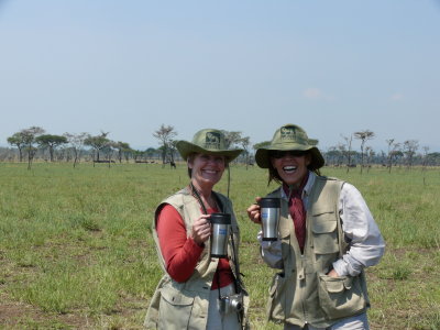 Julie and Gloria on a coffee break with the migration