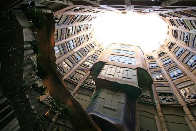 Casa Mila_ view from inside