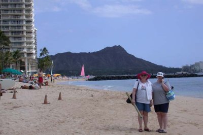 Waikiki Beach with Diamondhead