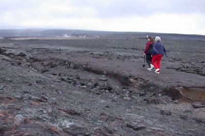 Walking on the Lava Field