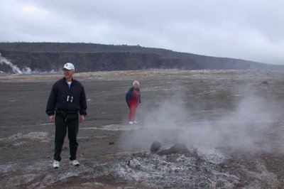 Dale and Mary Near a Steam Vent