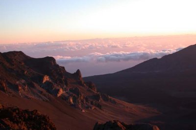 The Haleakala Crater at Sunrise