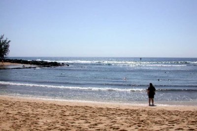 Karen on the Beach at Po'ipu Beach Park