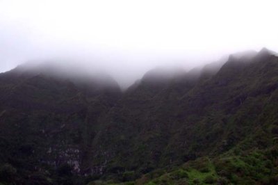 Clouds and Mountains along the Pali Highway