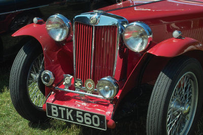Red MG at Vintage Car Rally
