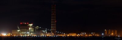 MY OTHER WORK PLACE - Masinloc Coal-Fired Thermal Power Plant (600 MW). Not a bird, but this power plant is the main reason why I bird at Subic and other areas in Zambales - my company is tasked to distribute the fly ash, 
a by-product of coal combustion, for use in concrete. Three exposures were taken with the 350D + 100-400 L IS at 210 mm, then stitched in PS CS2.