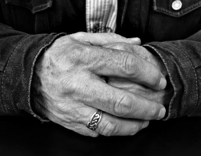 Gordon's Hands BW