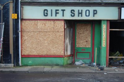 Boarded Up Gift Shop