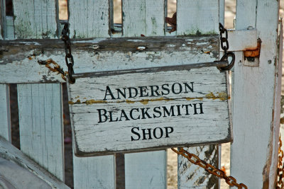 Entering the Blacksmith Shop Grounds ... (g)