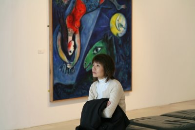 In front of a Chagall