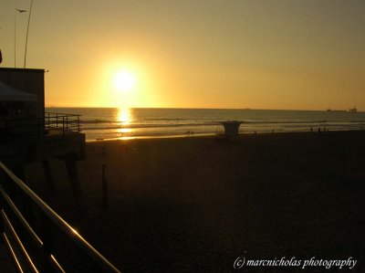sunset from pier