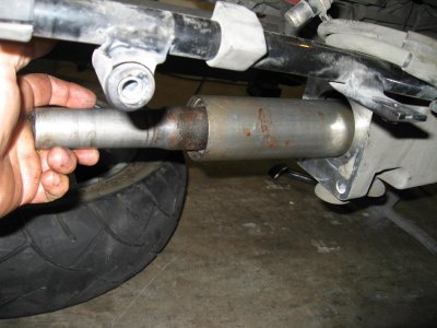 Pushing drive shaft into place