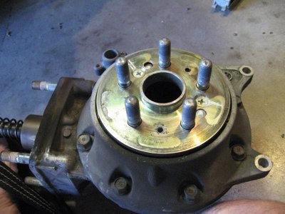 Rotor removed from drive